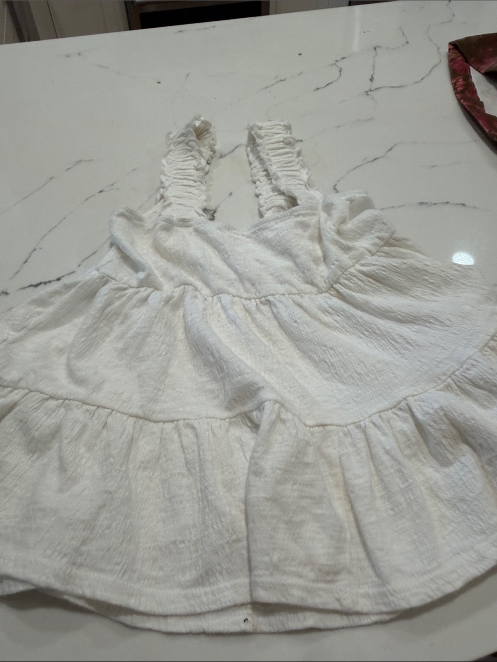 Altar'd State White Ruffled Tank Top - Picture 3 of 4